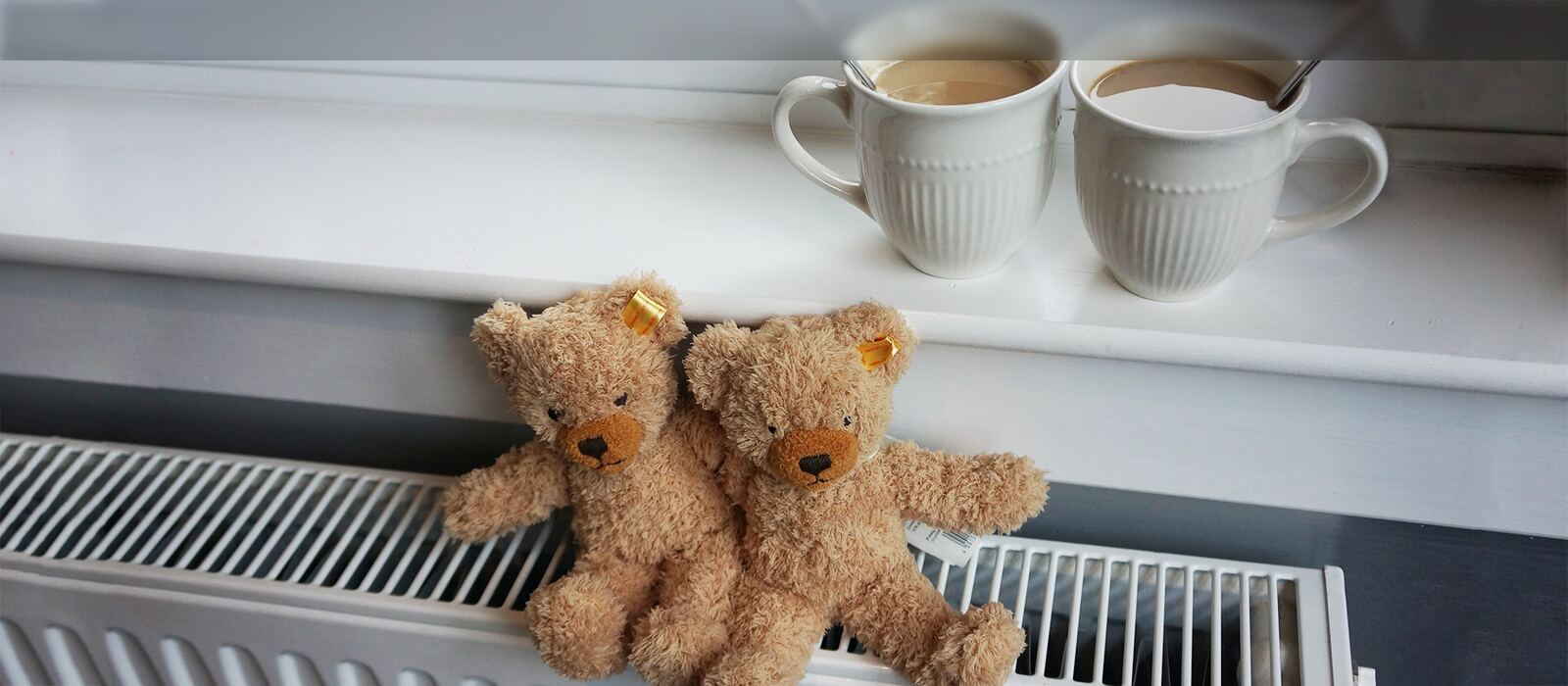 Radiator in a bright room